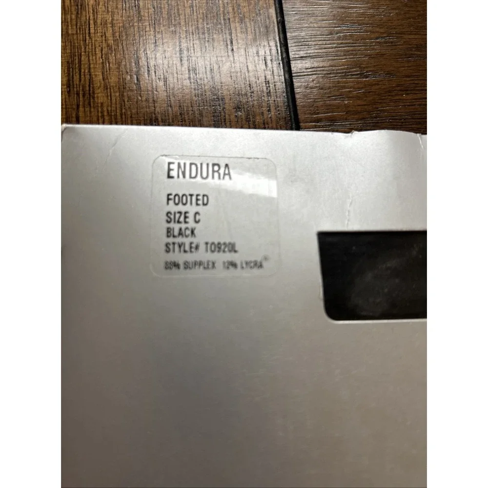 Bloch Endura Black Footed Tights Adult Size C Style T0920L